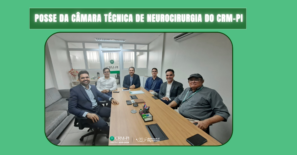 A Câmara técnica conta com cinco membros, todos médicos inscritos no CRM-PI